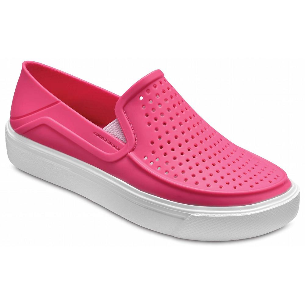 Pink Girls' Crocs CitiLane Roka Slip-On Sneakers | NZ 1622PJJQ